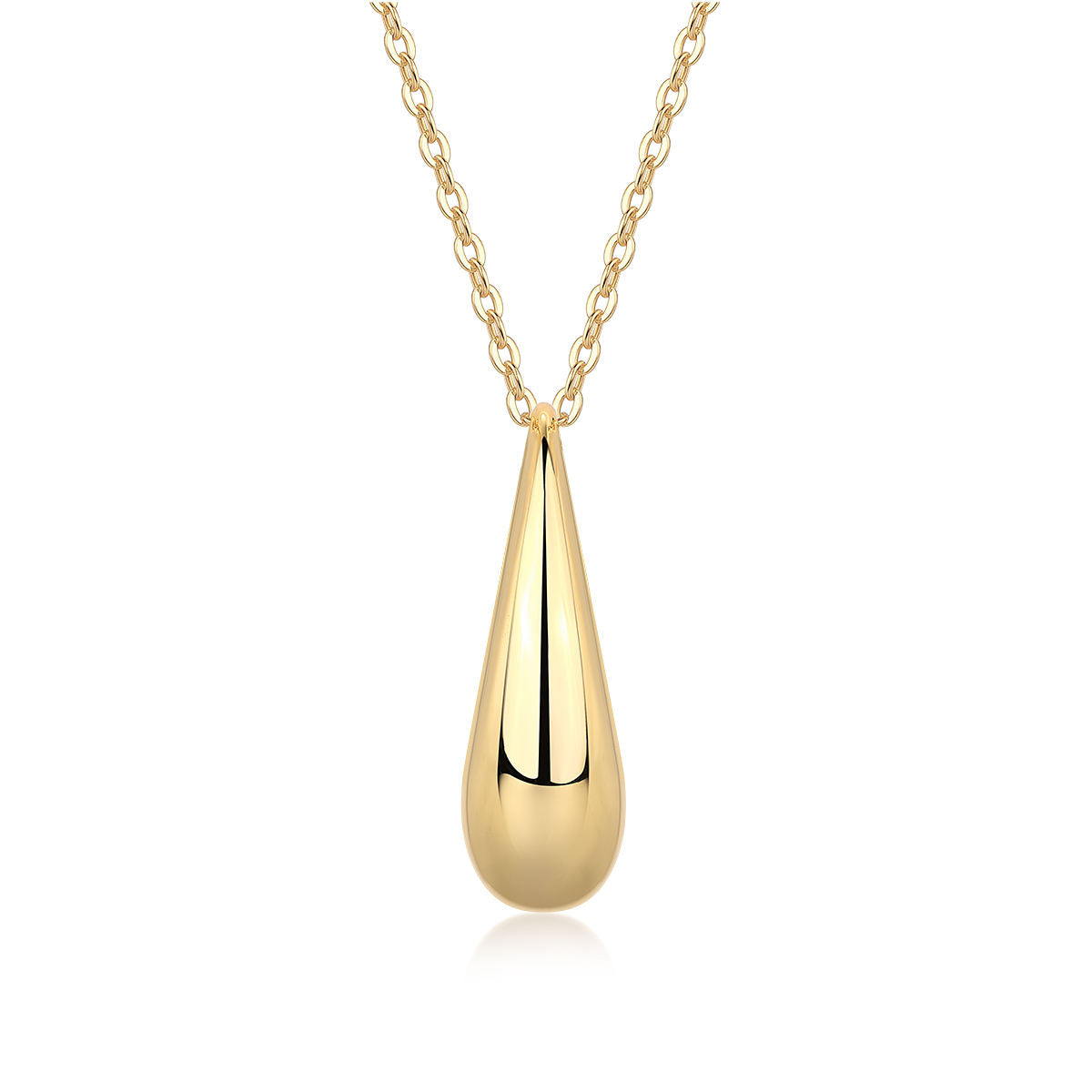 Gold Diamond Eclipse Necklace with Moissanite