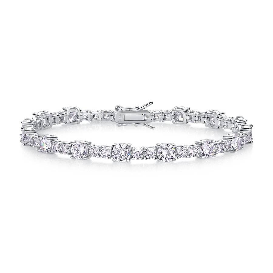 White Gold Moissanite Tennis Bracelet