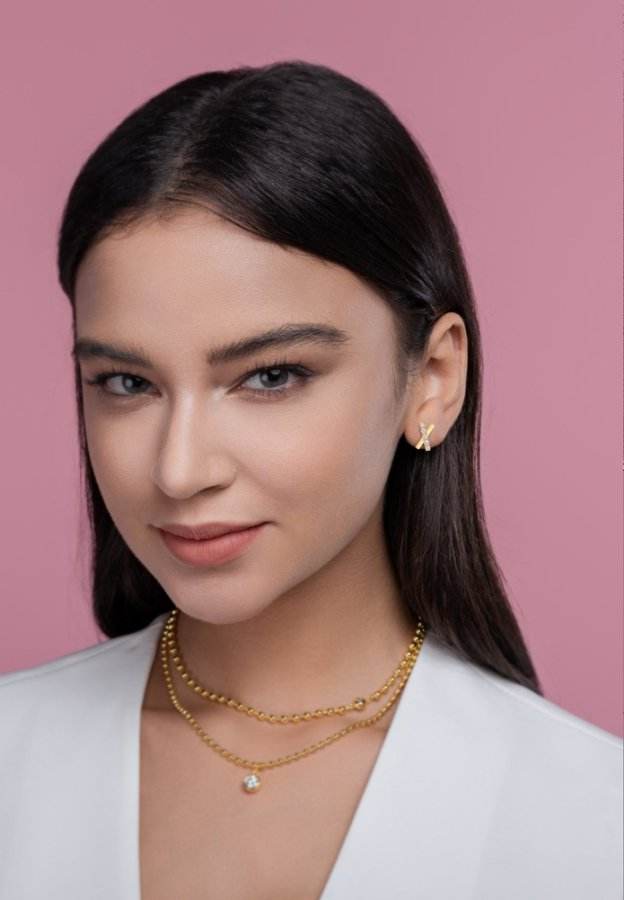 Gold X Moissanite Earrings