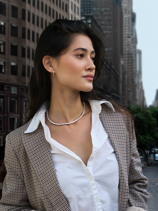 Lydia Baguette Necklace