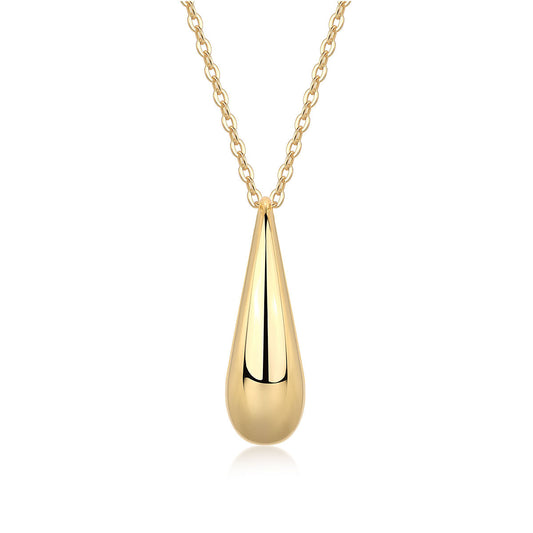 Gold Diamond Eclipse Necklace with Moissanite