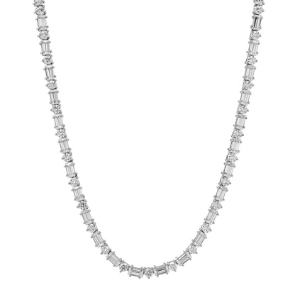 Lydia Lumière Baguette Moissanite Diamond Necklace