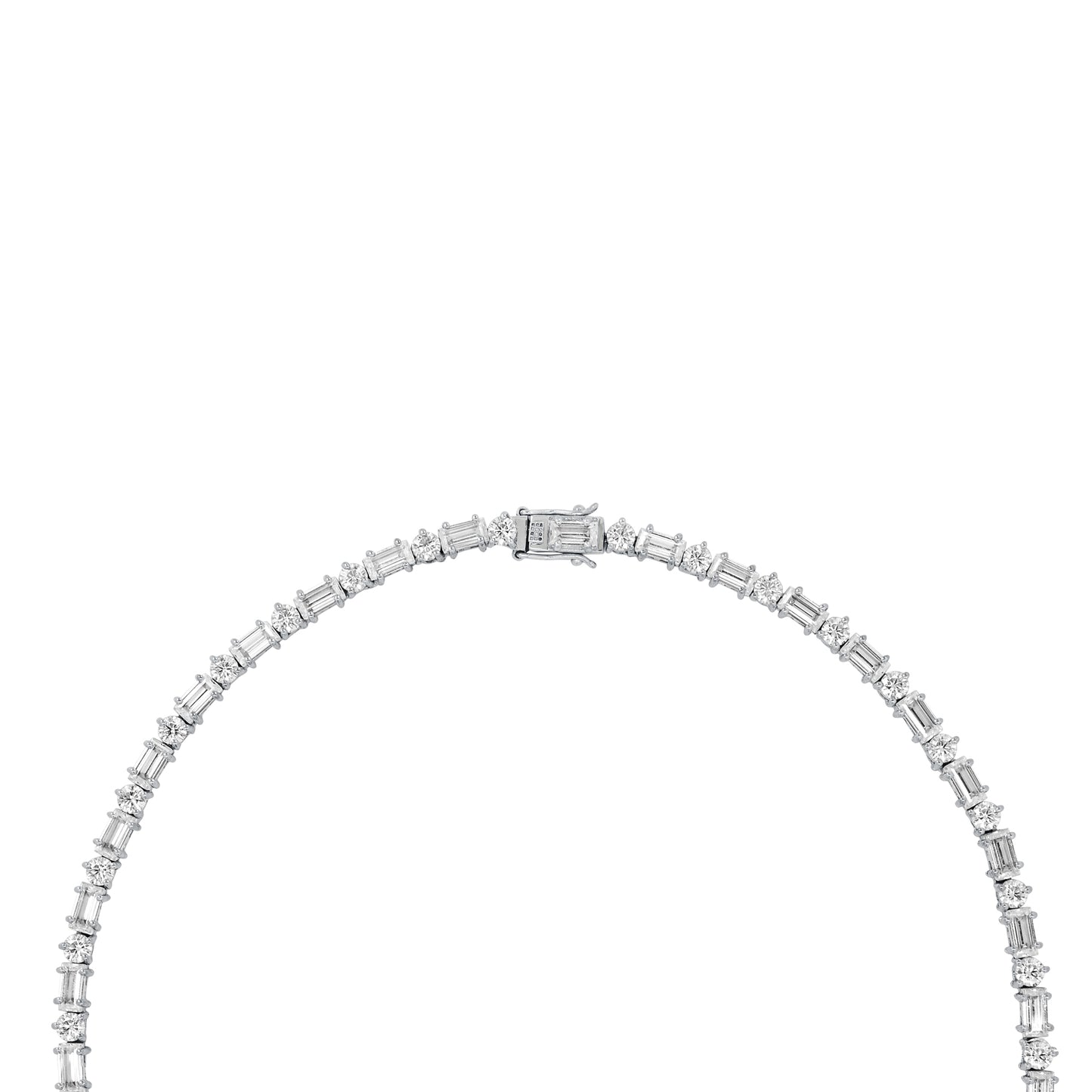 Lydia Lumière Baguette Moissanite Diamond Necklace