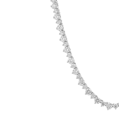 Nadine Lumière Alternating Stone Size Moissanite Diamond Necklace