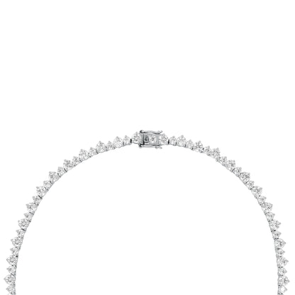 Nadine Lumière Alternating Stone Size Moissanite Diamond Necklace