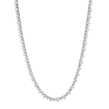 Nadine Lumière Alternating Stone Size Moissanite Diamond Necklace