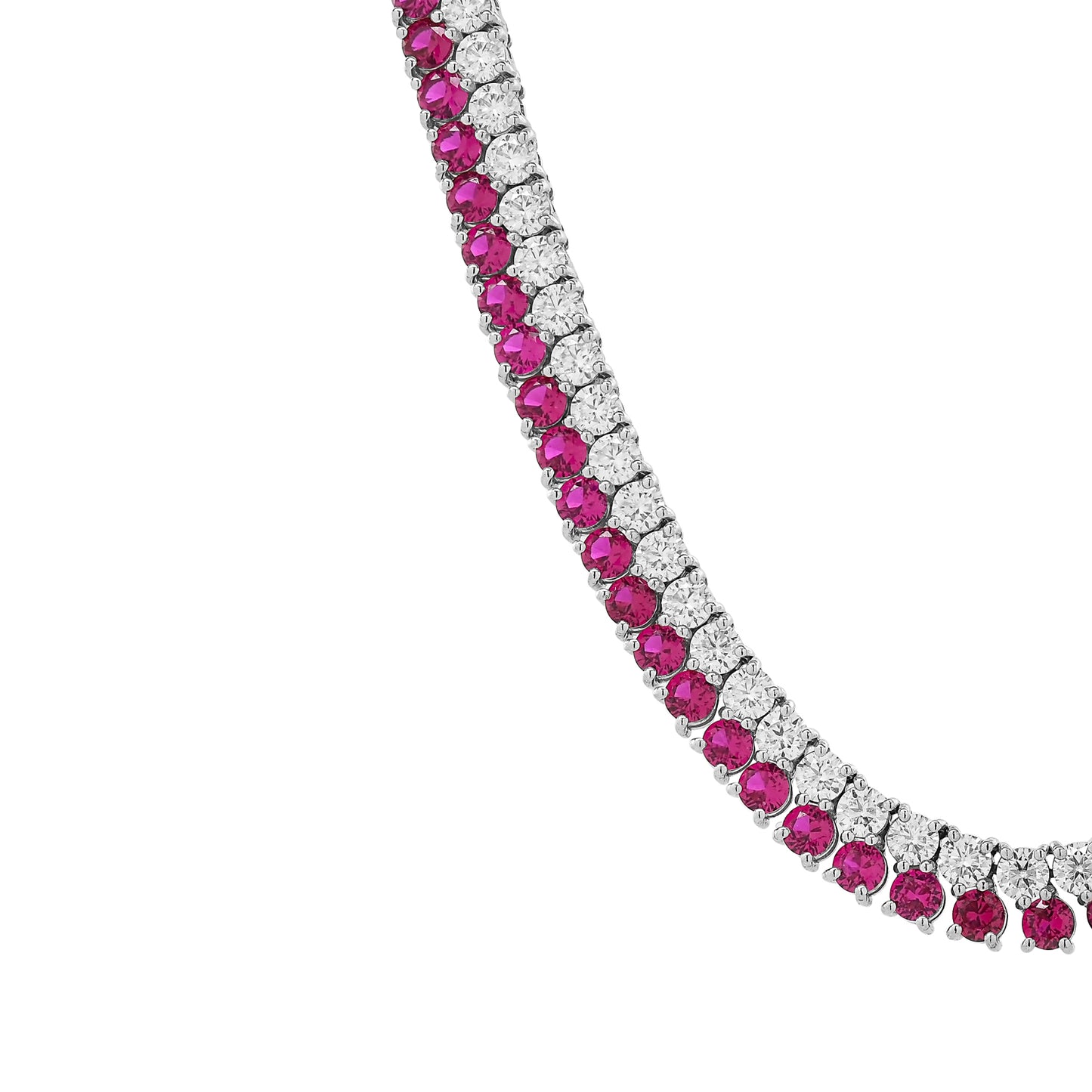 Suri Lumière Cultured Ruby & Moissanite Diamond Necklace