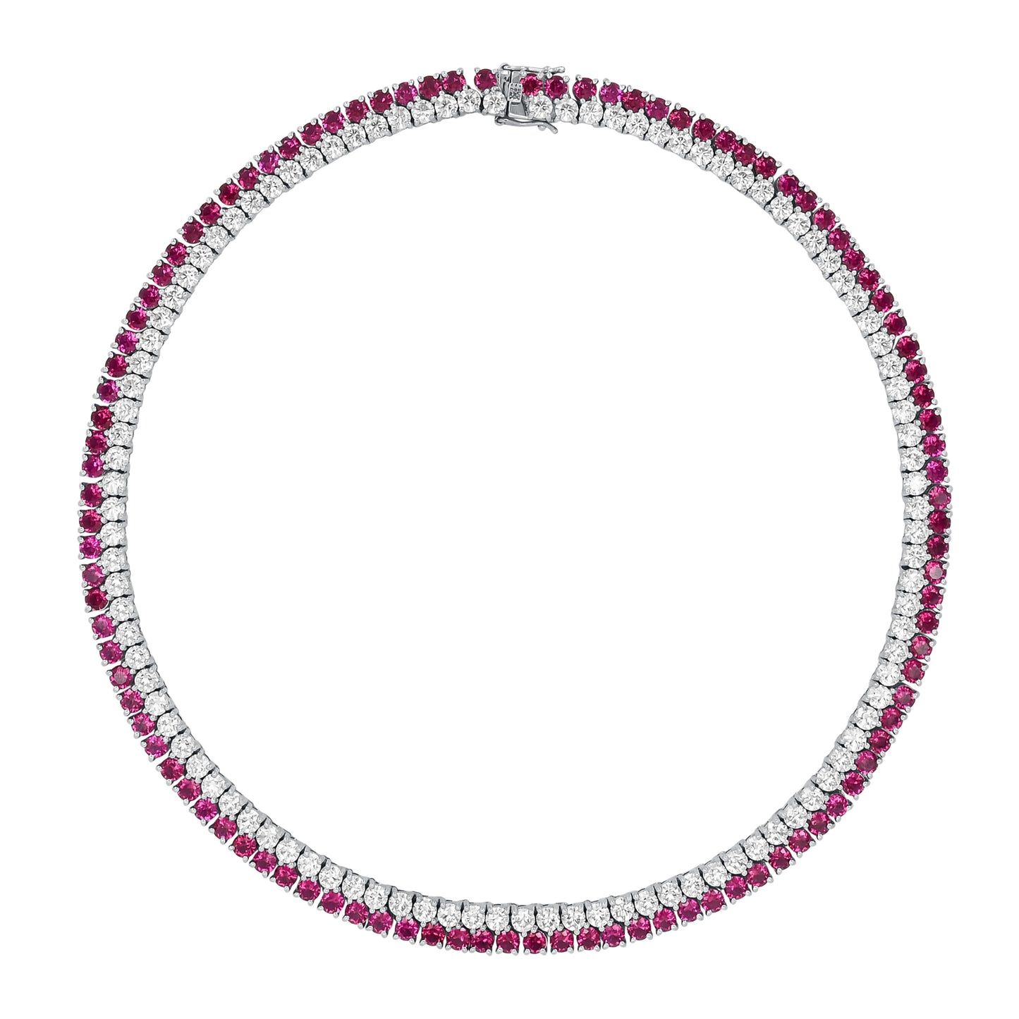 Suri Lumière Cultured Ruby & Moissanite Diamond Necklace