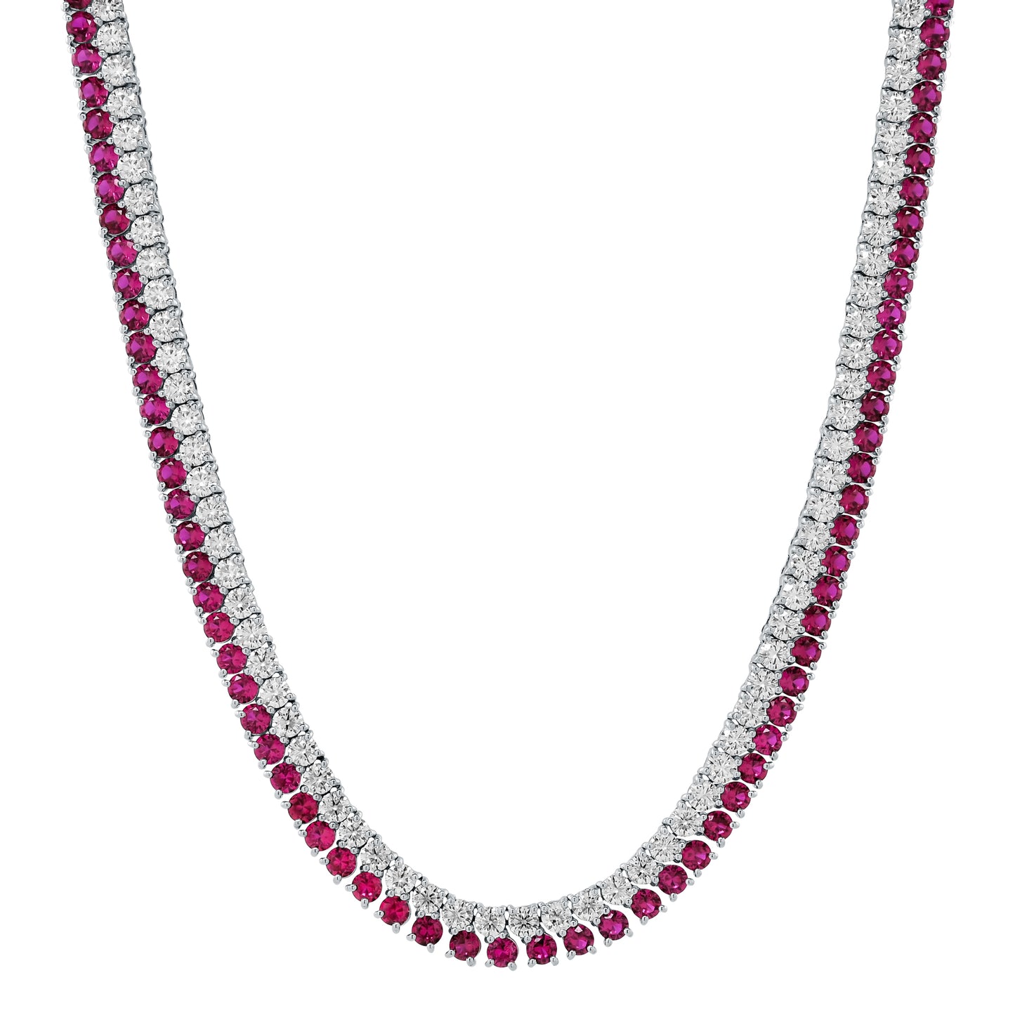 Suri Lumière Cultured Ruby & Moissanite Diamond Necklace